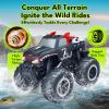 imageThreeking 116 Waterproof Monster Truck Pickup Toys RC Cars Remote Control Car Truck Toys 4WD All Terrain OffRoad Car Toy Gifts Presents 6 7 8 9 10 11 12 Year Old Kids Boys Girls ToysPickupred