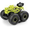 imageThreeking 118 Dinosaur RC Car Remote Control Cars Trucks Toy 4WD OffRoad Car Toys with Lights Spray Suitable for All Terrain Gifts Presents for BoysGirls Ages 6 BlueGreen
