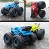 imageThreeking 118 Dinosaur RC Car Remote Control Cars Trucks Toy 4WD OffRoad Car Toys with Lights Spray Suitable for All Terrain Gifts Presents for BoysGirls Ages 6 BlueBlue