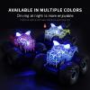 imageThreeking 118 Dinosaur RC Car Remote Control Cars Trucks Toy 4WD OffRoad Car Toys with Lights Spray Suitable for All Terrain Gifts Presents for BoysGirls Ages 6 BlueGreen