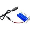 imageThreeking USB Charger Charge Cable with 74V 600mAh Rechargeable Battery SM3P Joint for Remote Control Toys RC Car Truck Boat Toy74V SM3P