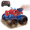 imageThreeking 118 Dinosaur RC Car Remote Control Cars Trucks Toy 4WD OffRoad Car Toys with Lights Spray Suitable for All Terrain Gifts Presents for BoysGirls Ages 6 BlueRed