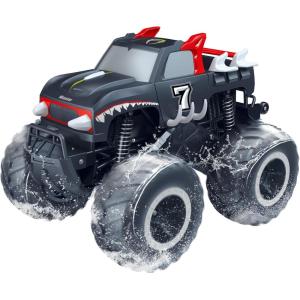 imageThreeking 116 Waterproof Monster Truck Pickup Toys RC Cars Remote Control Car Truck Toys 4WD All Terrain OffRoad Car Toy Gifts Presents 6 7 8 9 10 11 12 Year Old Kids Boys Girls ToysPickupred